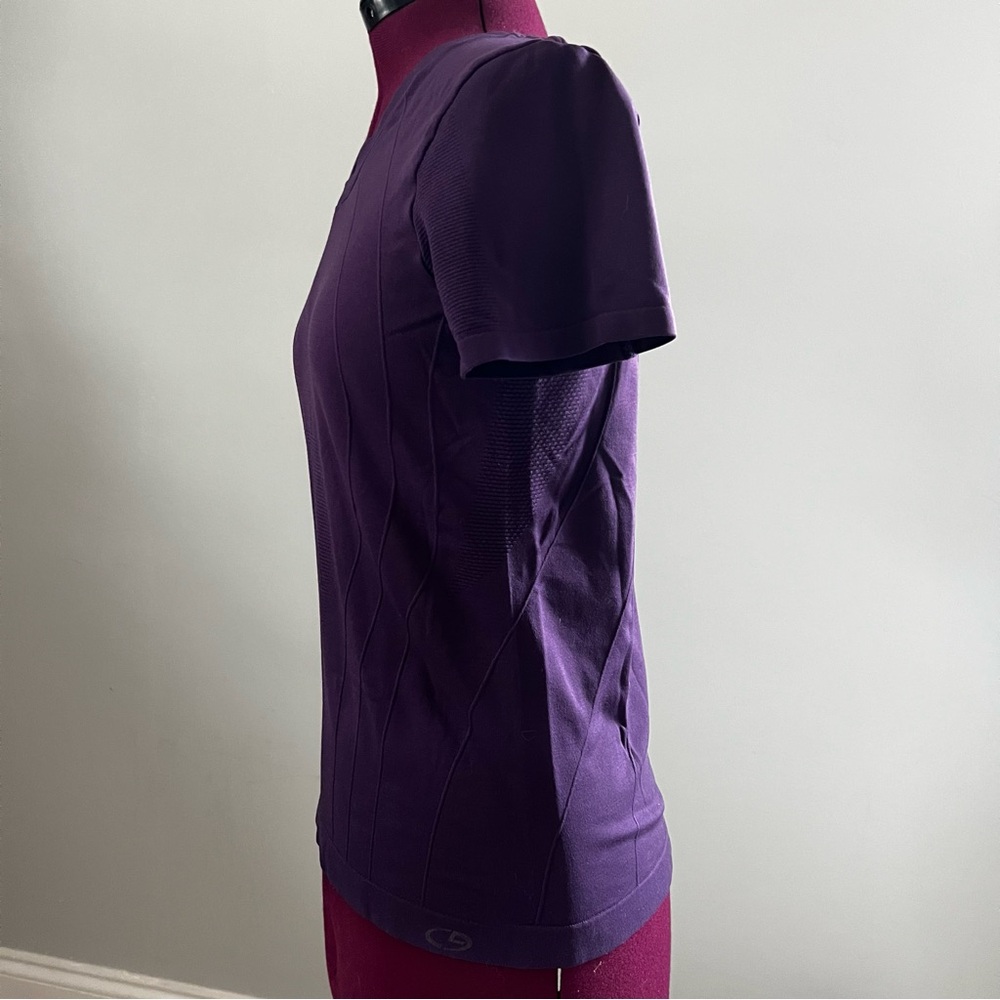 Champion C9 Purple Compression V-Neck Top, Small - Picture 5 of 8